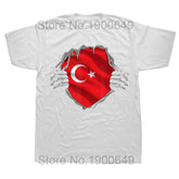 Men’s Short Sleeve T-Shirt with ‘I Love My Hot Turkish Girlfriend’ and Turkish Flag Design