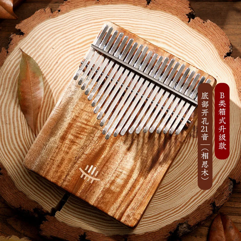 Hluru 17 21 Key Kalimba Thumb Piano Music Instrument High Quality Wood Kalimba 21 Key Finger Piano Beginners Portable Instrument