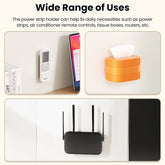 Toocki self-adhesive power socket strip fixator for wall-mounted plug holder