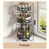 360-degree rotating spice rack organizer with multi-layer design for kitchen stor