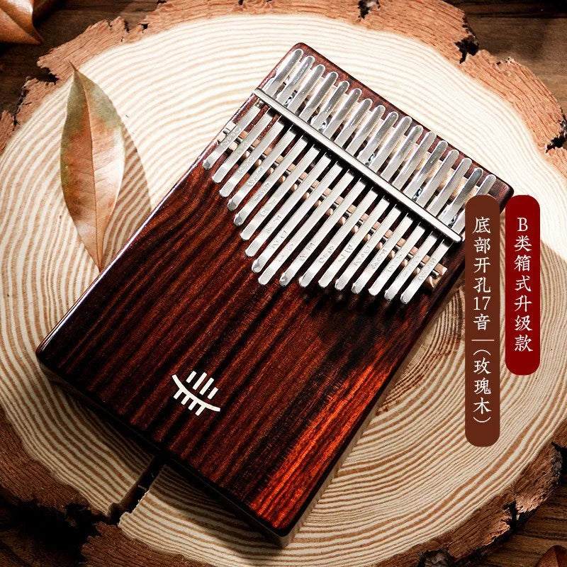 Hluru 17 21 Key Kalimba Thumb Piano Music Instrument High Quality Wood Kalimba 21 Key Finger Piano Beginners Portable Instrument