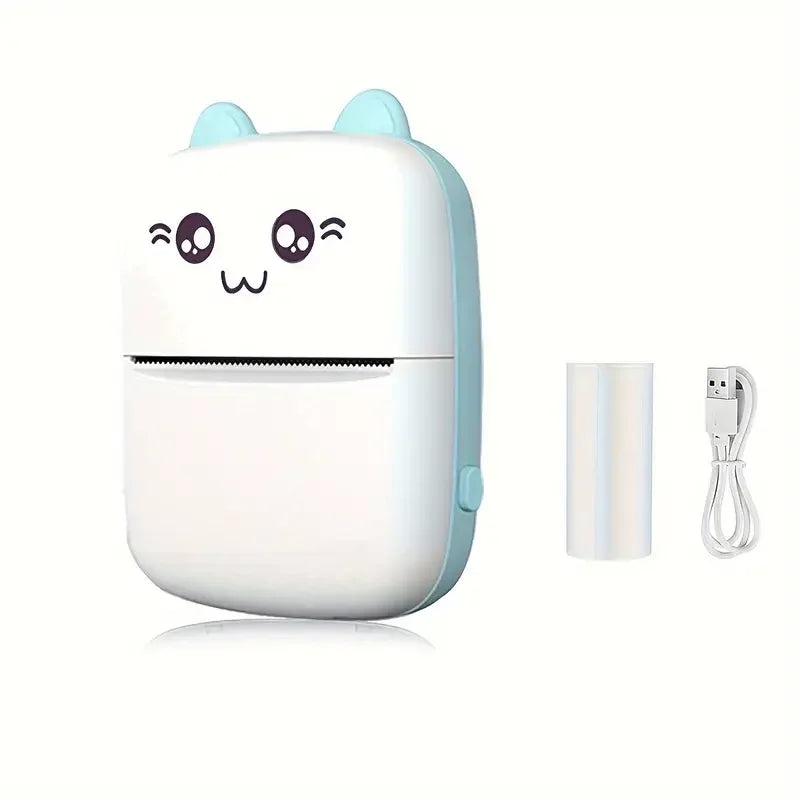 Portable Mini Pocket Printer With Wireless Inkless Printing For Photos Receipts Notes Memos Labels Compatible With IOS Android
