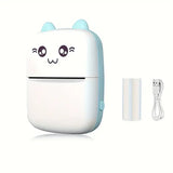 Portable Mini Pocket Printer With Wireless Inkless Printing For Photos Receipts Notes Memos Labels Compatible With IOS Android