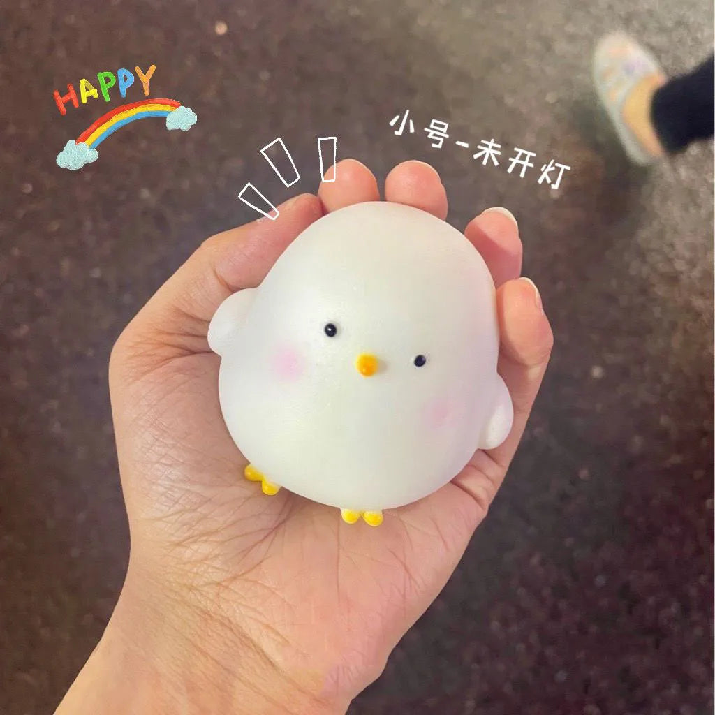 Cute chicken-shaped soft night light for children’s bedroom