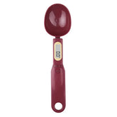 Electronic kitchen scale measuring 0.1–500g with detachable spoon