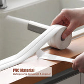 3.2M self-adhesive PVC caulk tape for waterproof sealing in kitchens and bathrooms