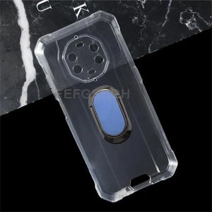 For Blackview BV8800 6.58" BlackviewBV8800 BV 8800 Back Ring Holder Bracket Phone Case Smartphone TPU Soft Silicone Cover