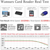 All-in-one external USB card reader with wide memory card compatibility