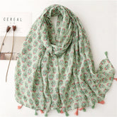 High quality lightweight pashmina stole, styled as a Muslim hijab or fashion wrap