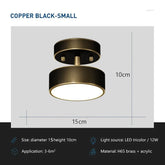 Elegant round LED ceiling fixture in Nordic design suitable for home interiors
