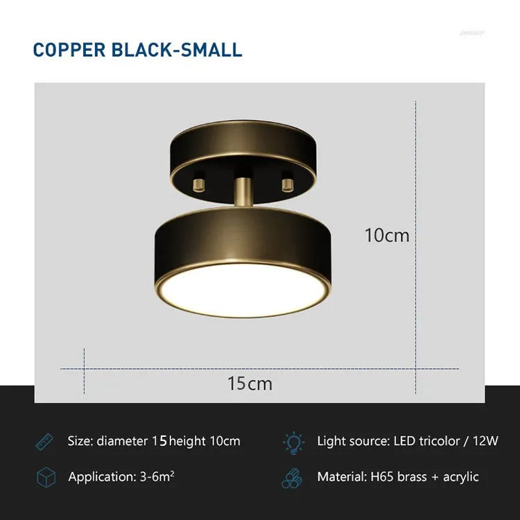 Elegant round LED ceiling fixture in Nordic design suitable for home interiors