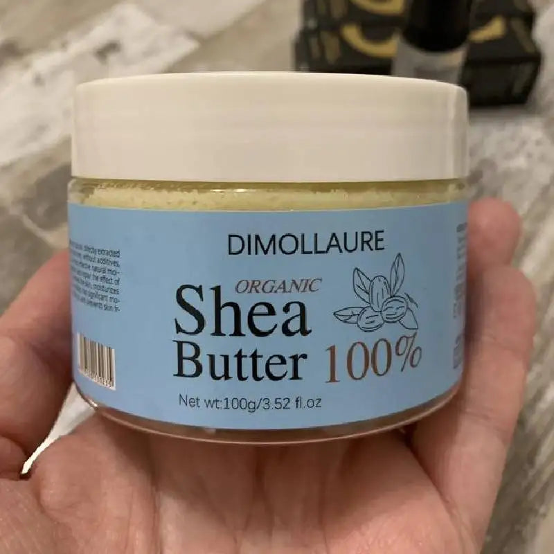 Dimollaure Shea Butter Oil 100g Organic Unrefined, Moisturizing Nourishing Softening Body Oil Skin Streaming Products