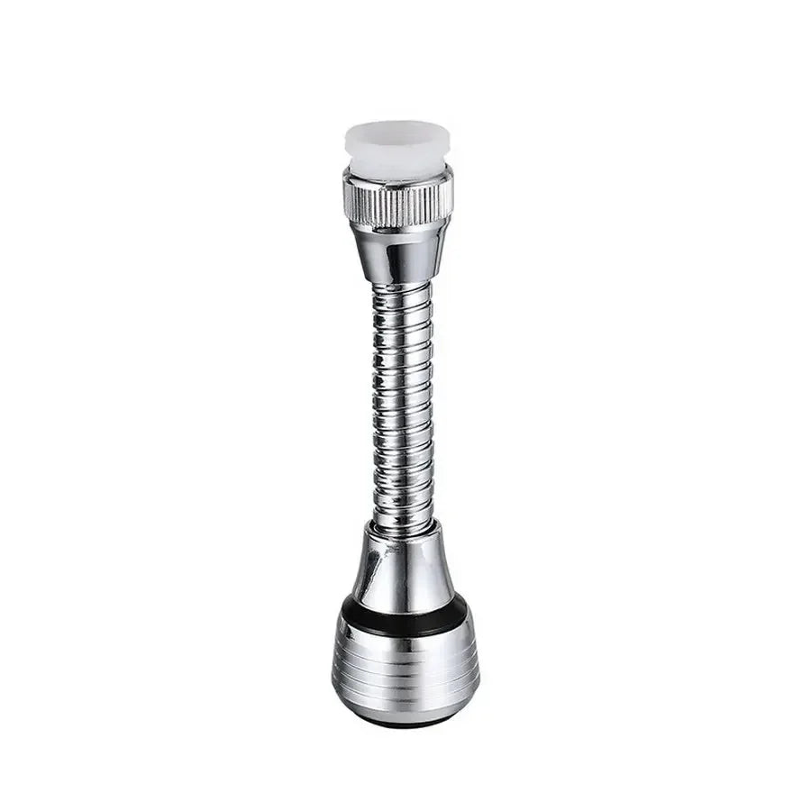 Water-saving faucet aerator attachment with 360° rotation for efficient dishwashing