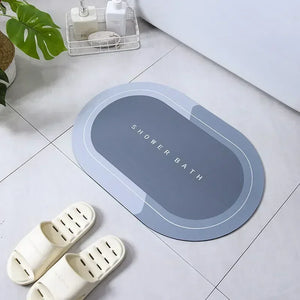 Washable anti-skid bathroom carpet mat