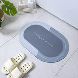 Washable anti-skid bathroom carpet mat