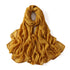 Elegant large hijab scarf in plain design, ideal for prayer, casual wear, or layering