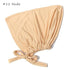 Soft elastic modal underscarf in beige, providing comfortable fit under hijabs for Muslim women 