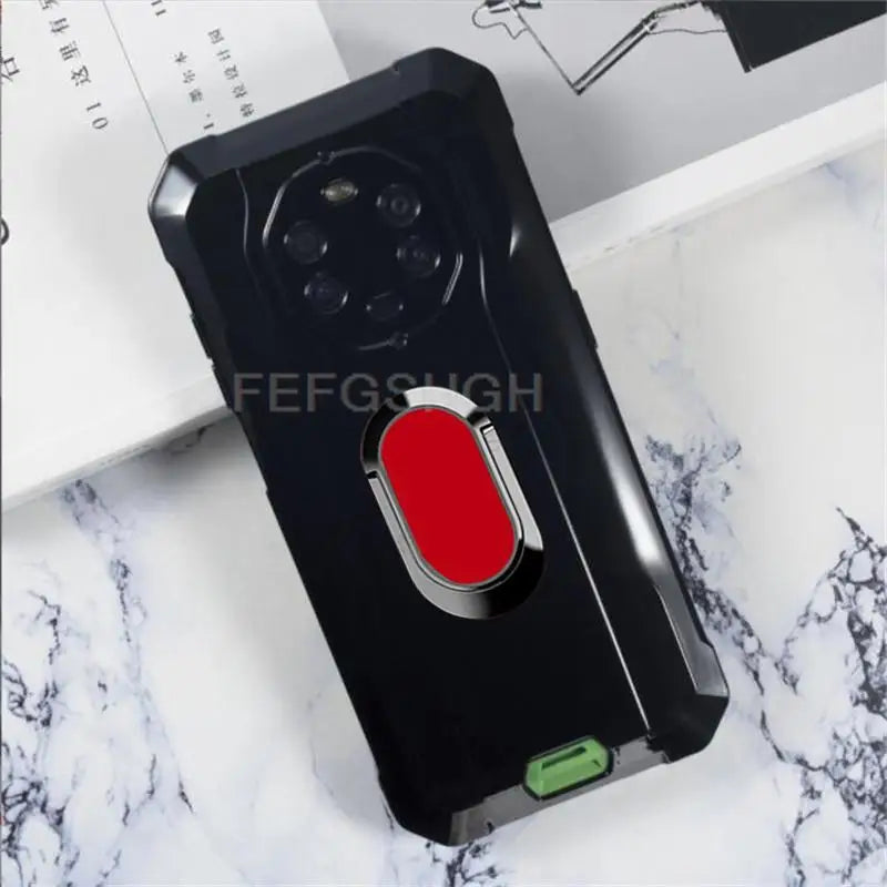 For Blackview BV8800 6.58" BlackviewBV8800 BV 8800 Back Ring Holder Bracket Phone Case Smartphone TPU Soft Silicone Cover