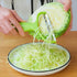 Durable cabbage grater and fruit peeler made from food-grade stainless steel