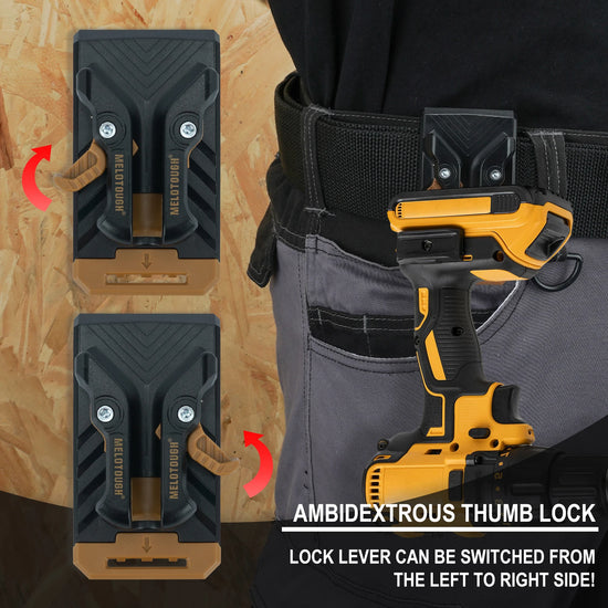Quick Release Belt Clip for Pouch,Drill Holster,Easily Attach to Any Belt,Clip on Tool Pouch,Tote Bag,Attached to Wall Organizer