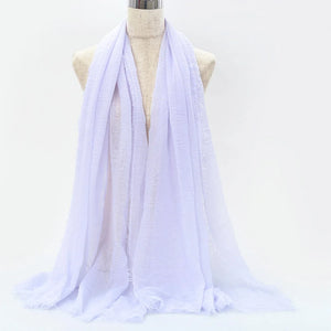 Breathable cotton shawl for Muslim women, ideal for prayer, daily wear, or layering