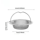 Easy-to-clean stainless steel drain catcher for preventing blockages in sink pipes