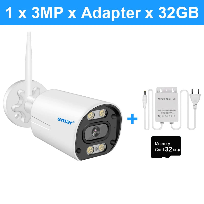 Wireless CCTV Camera Featuring AI Human Detection and Real-Time Audio Communication