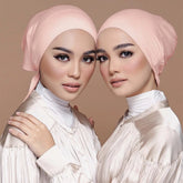 Satin undercap for hijab, stylish and easy-to-wear bonnet for Muslim women