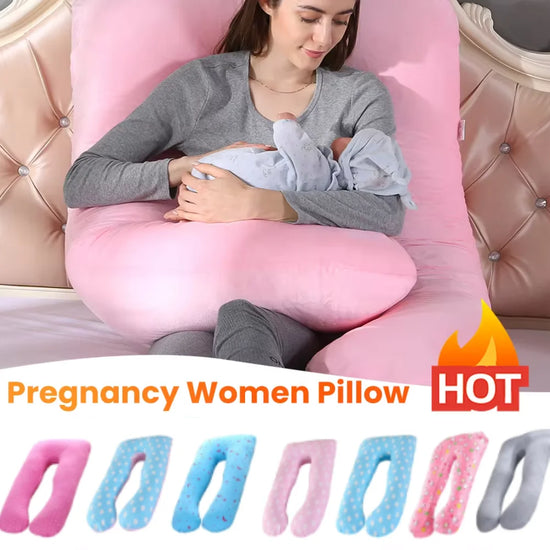 Maternity Pillowcase Pure Cotton Printing Cushion Cover U-Typ for Pregnant Women Only  Pillowcase No filler