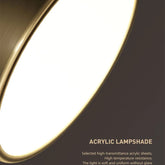Elegant round LED ceiling fixture in Nordic design suitable for home interiors