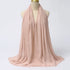 Lightweight voile headscarf in soft pastel tones, ideal for Muslim women&
