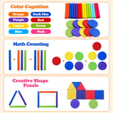 Wooden Matching Toys Montessori Color Matching Sorting Stick Balance Toy Fine Motor Skills Math Learning Educational Toys Kids