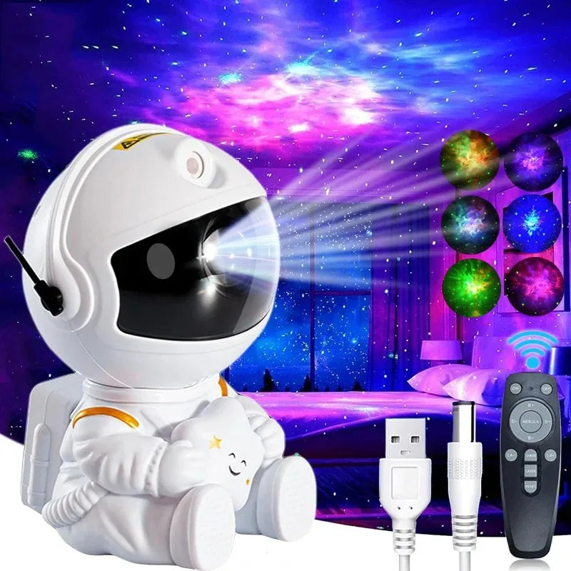 LED night light projector with galaxy and nebula effects for kids and adults