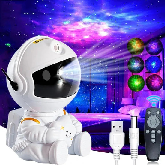 LED night light projector with galaxy and nebula effects for kids and adults