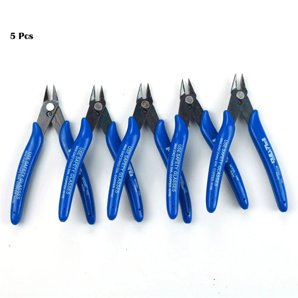 Set of 170 Wishful Clamp diagonal pliers for electronics and 3D printing