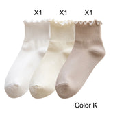 Casual ruffle socks for everyday wear
