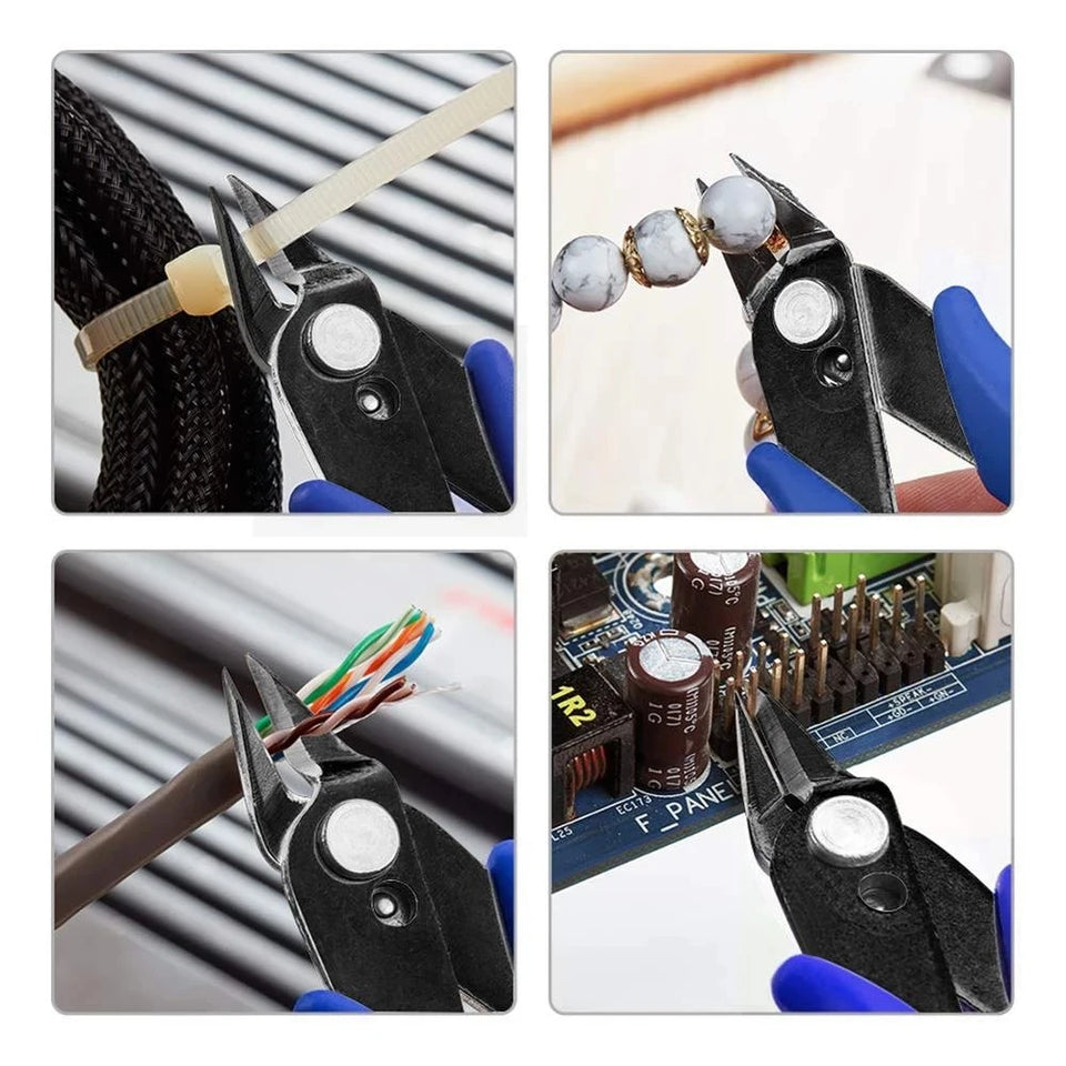 Set of 170 Wishful Clamp diagonal pliers for electronics and 3D printing
