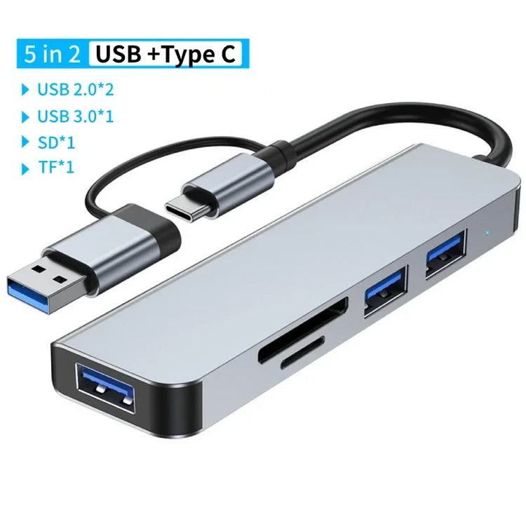 All-in-one USB-C multi-hub splitter for MacBook Pro and USB-C laptops