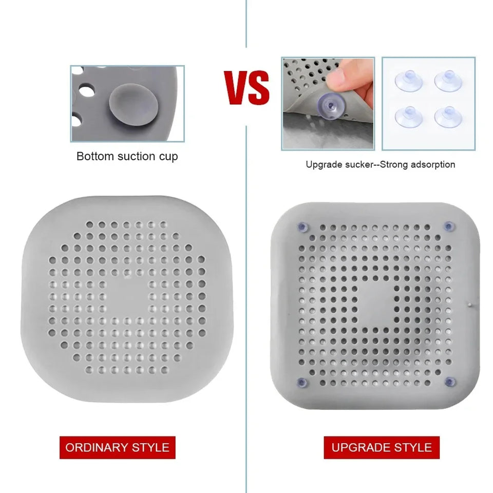 Silicone sink strainer to prevent clogs and blockages in drains