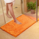 Memory carpet mat for door, toilet, and tub areas