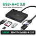 UGREEN 4-in-1 USB 3.0 and USB-C card reader for SD, Micro SD, CF, and MS cards