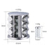 12-piece spice jar set with rotating rack, ideal for herbs and condiments