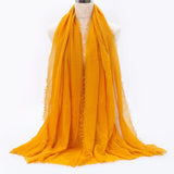 Breathable cotton shawl for Muslim women, ideal for prayer, daily wear, or layering