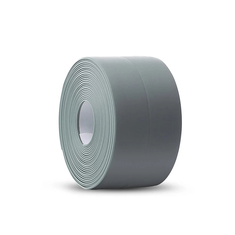 3.2M self-adhesive PVC caulk tape for waterproof sealing in kitchens and bathrooms