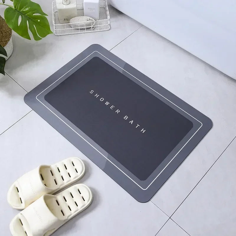 Washable anti-skid bathroom carpet mat
