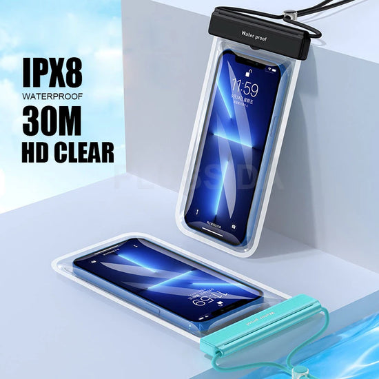 Azragon 7-inch Waterproof Phone Pouch for iPhone 16/15/14/13/12 Pro Max Plus, Samsung Galaxy S24/S23 Ultra, Pixel