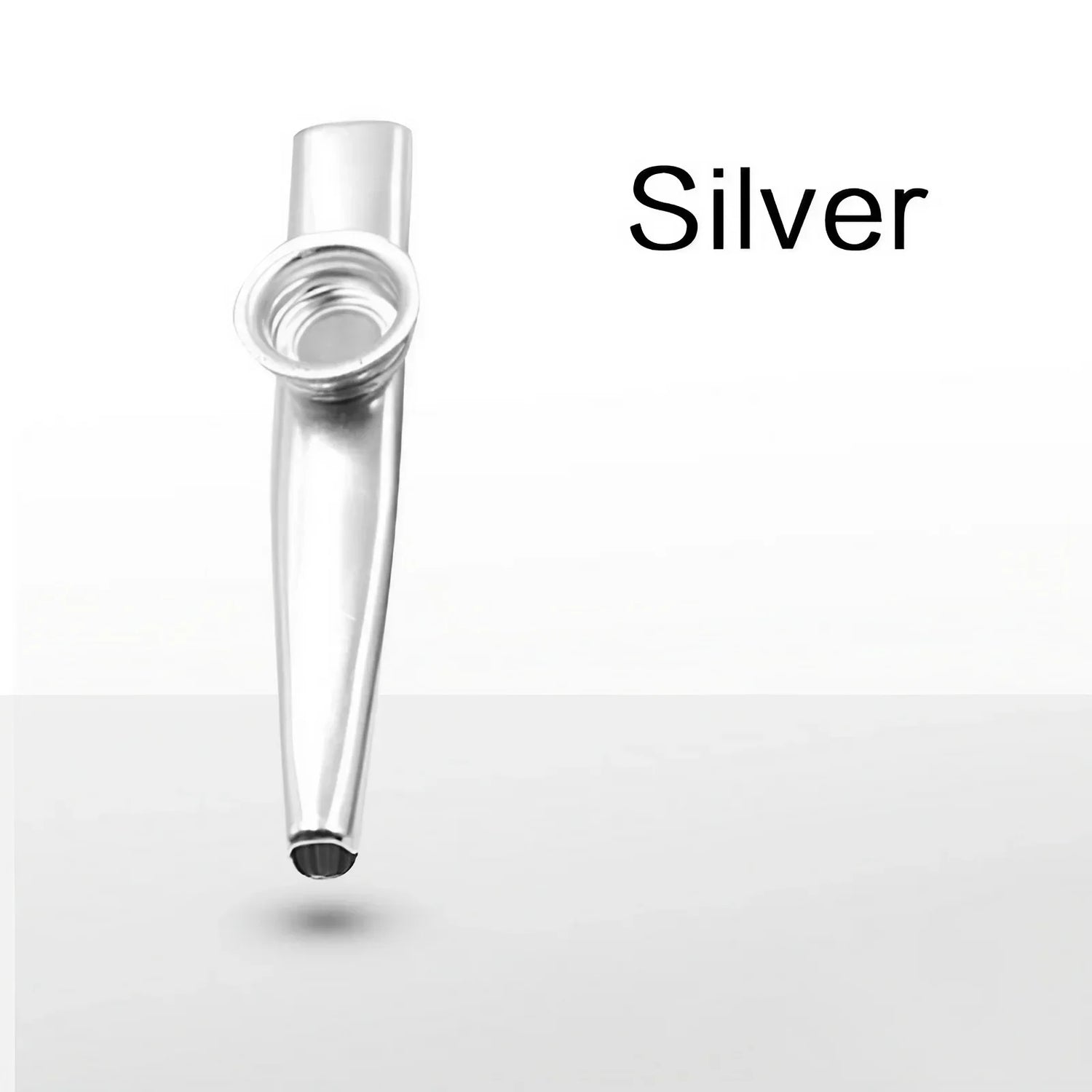 Aluminum alloy kazoo featuring five diaphragm membranes for adjustable tone control