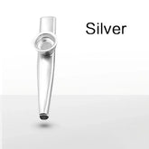 Aluminum alloy kazoo featuring five diaphragm membranes for adjustable tone control