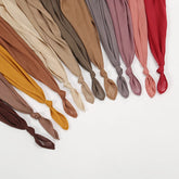 Plain rayon cotton hijab scarf, large size 190x85cm for full coverage and comfort