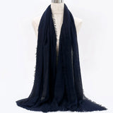 Breathable cotton shawl for Muslim women, ideal for prayer, daily wear, or layering